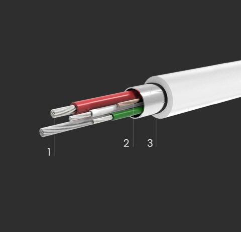 Kabel przewód do drukarki USB-C - USB-B 480Mb/s 1m biały UGREEN