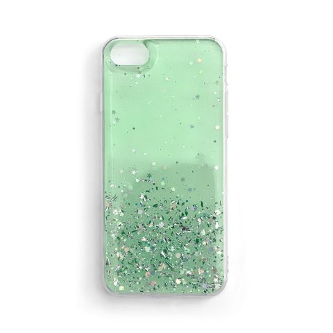 Błyszczące etui pokrowiec z brokatem Samsung Galaxy A42 5G Star Glitter zielony WOZINSKY