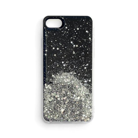 Błyszczące etui pokrowiec z brokatem Samsung Galaxy S21+ 5G Star Glitter czarny WOZINSKY