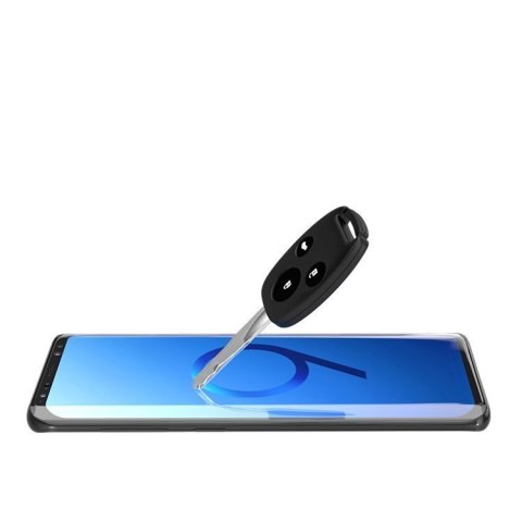 Folia szklana szkło hartowane na ekran z ramką Samsung Galaxy S21+ 5G 3D Edge Nano Flexi Glass czarny HURTEL