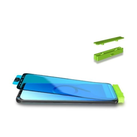 Folia szklana szkło hartowane na ekran z ramką Samsung Galaxy S21+ 5G 3D Edge Nano Flexi Glass czarny HURTEL