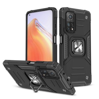 Pancerne etui pokrowiec + magnetyczny uchwyt Mi Poco M4 Pro 5G / Redmi Note 11 5G Ring Armor czarny WOZINSKY