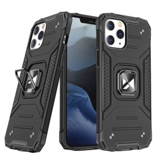 Pancerne etui pokrowiec + magnetyczny uchwyt iPhone 13 Pro Max Ring Armor czarny WOZINSKY