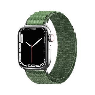 Pasek ze stalową sprzączką Alpine do Apple Watch 38 / 40 / 41 mm zielony HURTEL