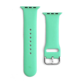 Silikonowy pasek do zegarka Apple Watch 2-9/SE 38/40/41mm Silicone Strap APS miętowy HURTEL