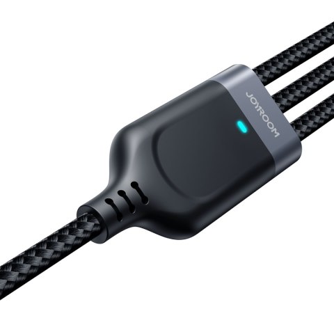 3w1 Kabel przewód USB Multi-Use Series do Lightning USB-C micro USB 30cm czarny JOYROOM