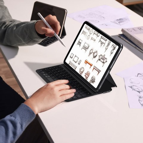 Etui z klawiaturą do iPad Pro 12.9'' 2019-2022 + kabel USB-C Brilliance Series czarne BASEUS