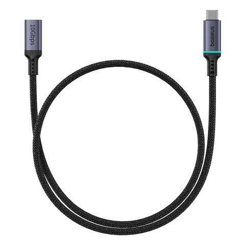 Przedłużacz kabla przewodu USB-C 10Gbps 0.5m czarny BASEUS