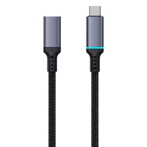 Przedłużacz kabla przewodu USB-C 10Gbps 0.5m czarny BASEUS