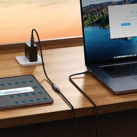 Przedłużacz kabla przewodu USB-C 10Gbps 0.5m czarny BASEUS