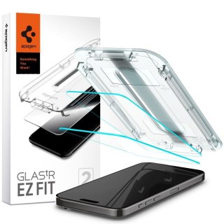 Szkło hartowane Glas.tR EZ Fit na iPhone 15 Pro Max - ZESTAW 2 szt. SPIGEN