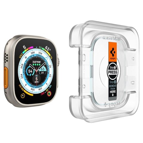 Szkło hartowane GlastR EZ Fit na Apple Watch Ultra 49mm ZESTAW 2 szt. SPIGEN