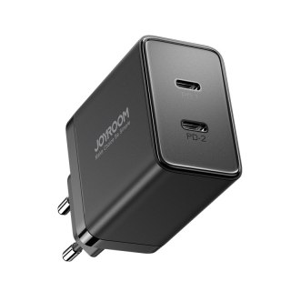 Szybka ładowarka sieciowa 40W 2x USB-C QC PD czarna JOYROOM