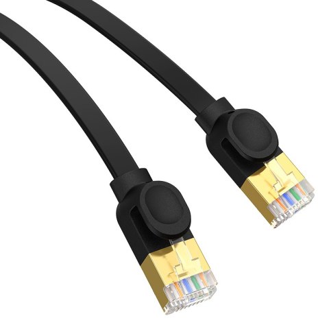 Szybki cienki kabel sieciowy RJ45 cat. 7 10Gbps 2m czarny BASEUS