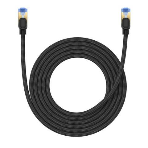 Szybki kabel sieciowy LAN RJ45 cat.7 10Gbps plecionka 3m czarny BASEUS