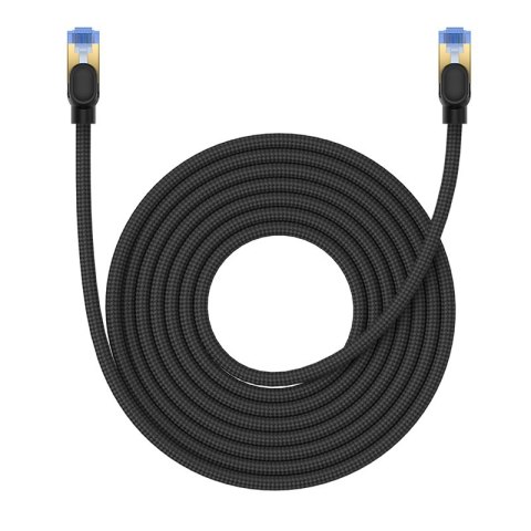 Szybki kabel sieciowy LAN RJ45 cat.7 10Gbps plecionka 8m czarny BASEUS