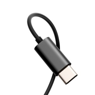 Zestaw słuchawkowy słuchawki douszne USB-C kabel 1.2m czarne JOYROOM