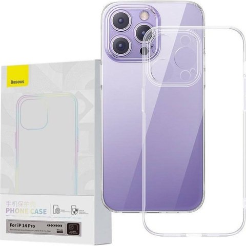 Etui do iPhone 14 Pro cienki pokrowiec Simple 2 Case przezroczyste BASEUS