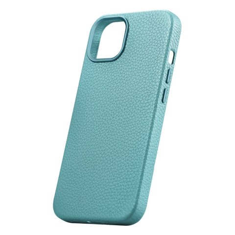 Skórzane etui iPhone 14 Plus magnetyczne z MagSafe Litchi Premium Leather Case zielony ICARER