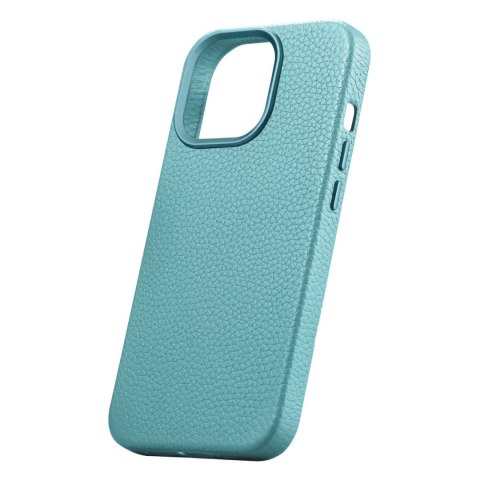 Skórzane etui iPhone 14 Pro Max magnetyczne z MagSafe Litchi Premium Leather Case zielony ICARER