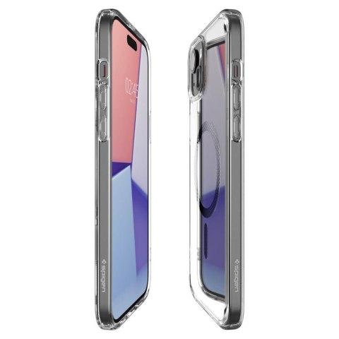 Etui Ultra Hybrid Mag z MagSafe na iPhone 15 szare SPIGEN