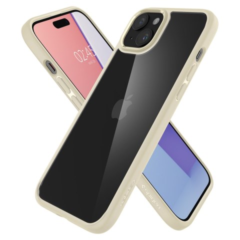 Etui Ultra Hybrid na iPhone 15 Plus beżowe SPIGEN