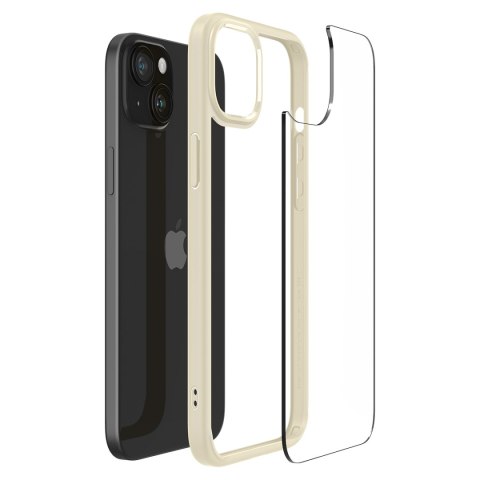 Etui Ultra Hybrid na iPhone 15 Plus beżowe SPIGEN