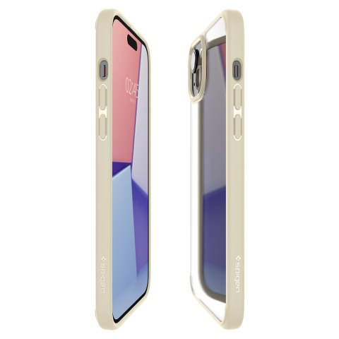 Etui Ultra Hybrid na iPhone 15 Plus beżowe SPIGEN