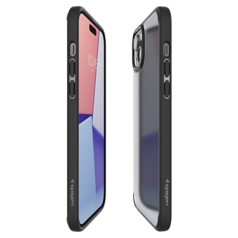 Etui Ultra Hybrid na iPhone 15 Plus czarne SPIGEN