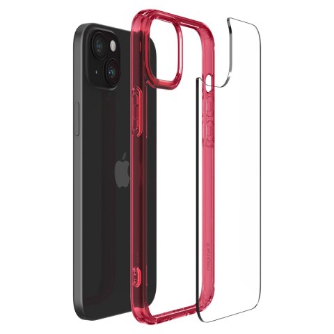 Etui Ultra Hybrid na iPhone 15 Plus czerwone SPIGEN