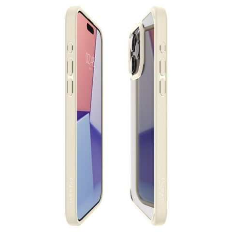 Etui Ultra Hybrid na iPhone 15 Pro Max beżowe SPIGEN