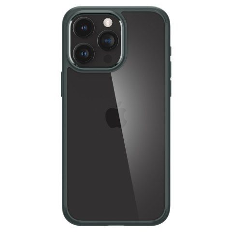 Etui Ultra Hybrid na iPhone 15 Pro Max ciemnozielone SPIGEN