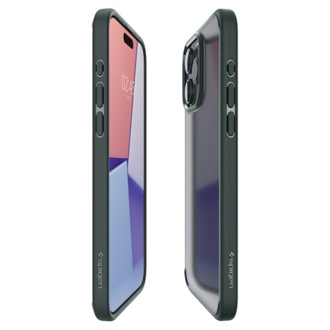 Etui Ultra Hybrid na iPhone 15 Pro Max ciemnozielone SPIGEN