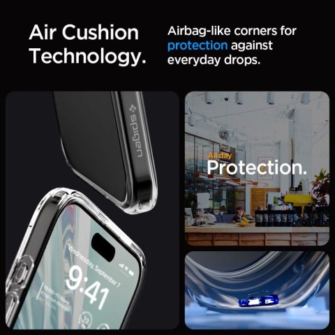 Etui Ultra Hybrid na iPhone 15 Pro Max przezroczyste SPIGEN