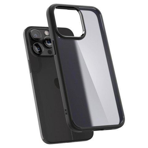 Etui Ultra Hybrid na iPhone 15 Pro Max przezroczysto-czarne SPIGEN