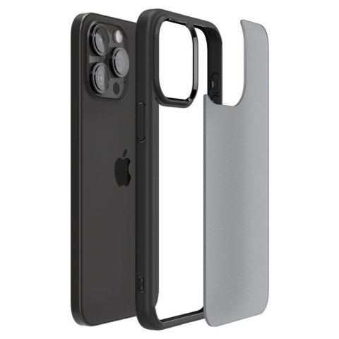 Etui Ultra Hybrid na iPhone 15 Pro Max przezroczysto-czarne SPIGEN