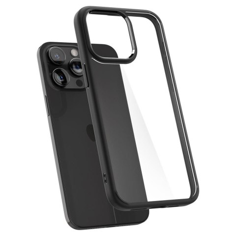 Etui Ultra Hybrid na iPhone 15 Pro czarny mat SPIGEN