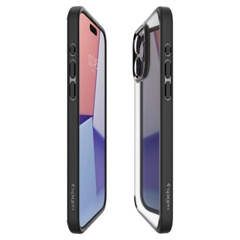 Etui Ultra Hybrid na iPhone 15 Pro czarny mat SPIGEN