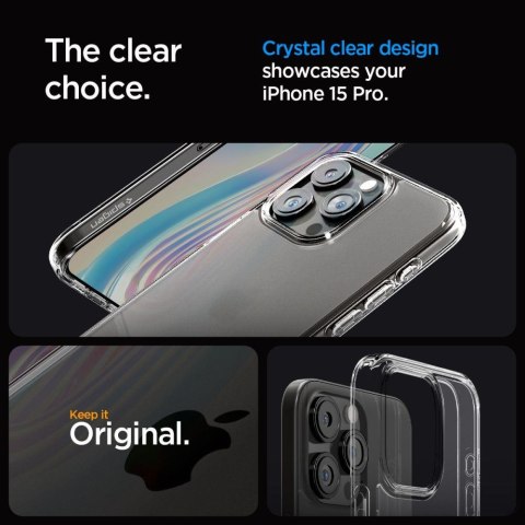 Etui Ultra Hybrid na iPhone 15 Pro przezroczyste SPIGEN