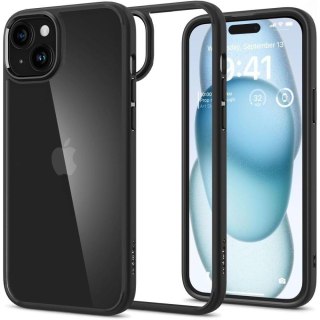 Etui Ultra Hybrid na iPhone 15 czarny mat SPIGEN