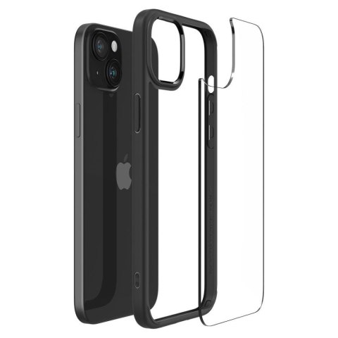 Etui Ultra Hybrid na iPhone 15 czarny mat SPIGEN