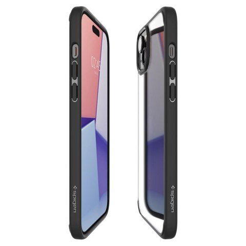 Etui Ultra Hybrid na iPhone 15 czarny mat SPIGEN