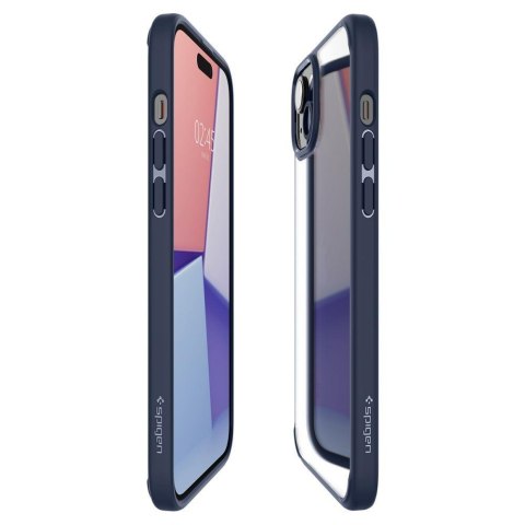 Etui Ultra Hybrid na iPhone 15 niebieskie SPIGEN