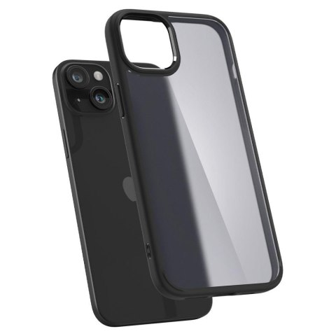 Etui Ultra Hybrid na iPhone 15 przezroczysto-czarne SPIGEN