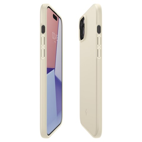 Etui ochronne do iPhone 15 Plus Thin Fit beżowe SPIGEN