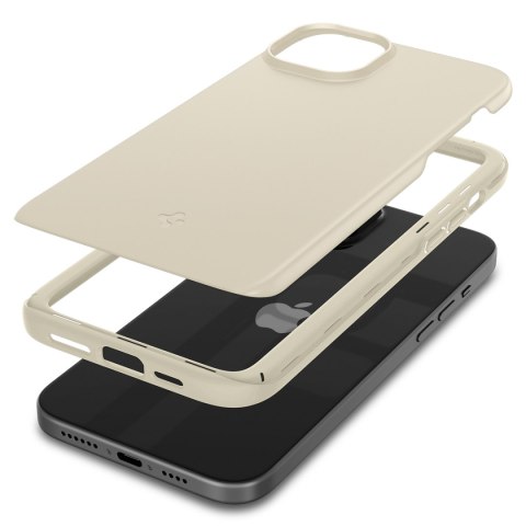 Etui ochronne do iPhone 15 Plus Thin Fit beżowe SPIGEN