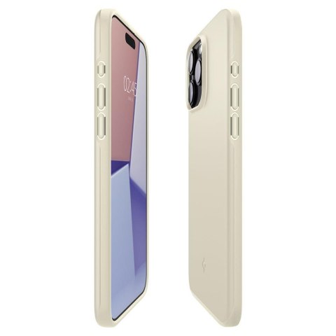 Etui ochronne do iPhone 15 Pro Max Thin Fit beżowe SPIGEN