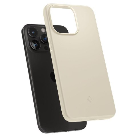 Etui ochronne do iPhone 15 Pro Max Thin Fit beżowe SPIGEN