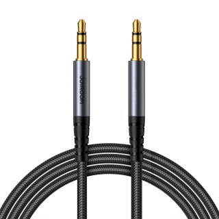 Kabel przewód Audio Stereo AUX 3.5mm mini jack 1.2m czarny JOYROOM