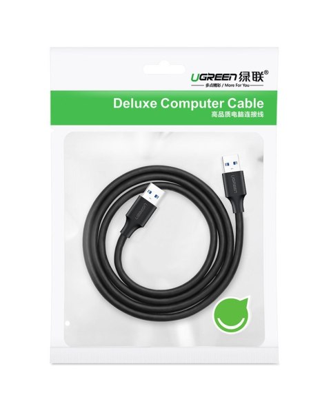 Kabel przewód USB - USB 2.0 1m czarny UGREEN